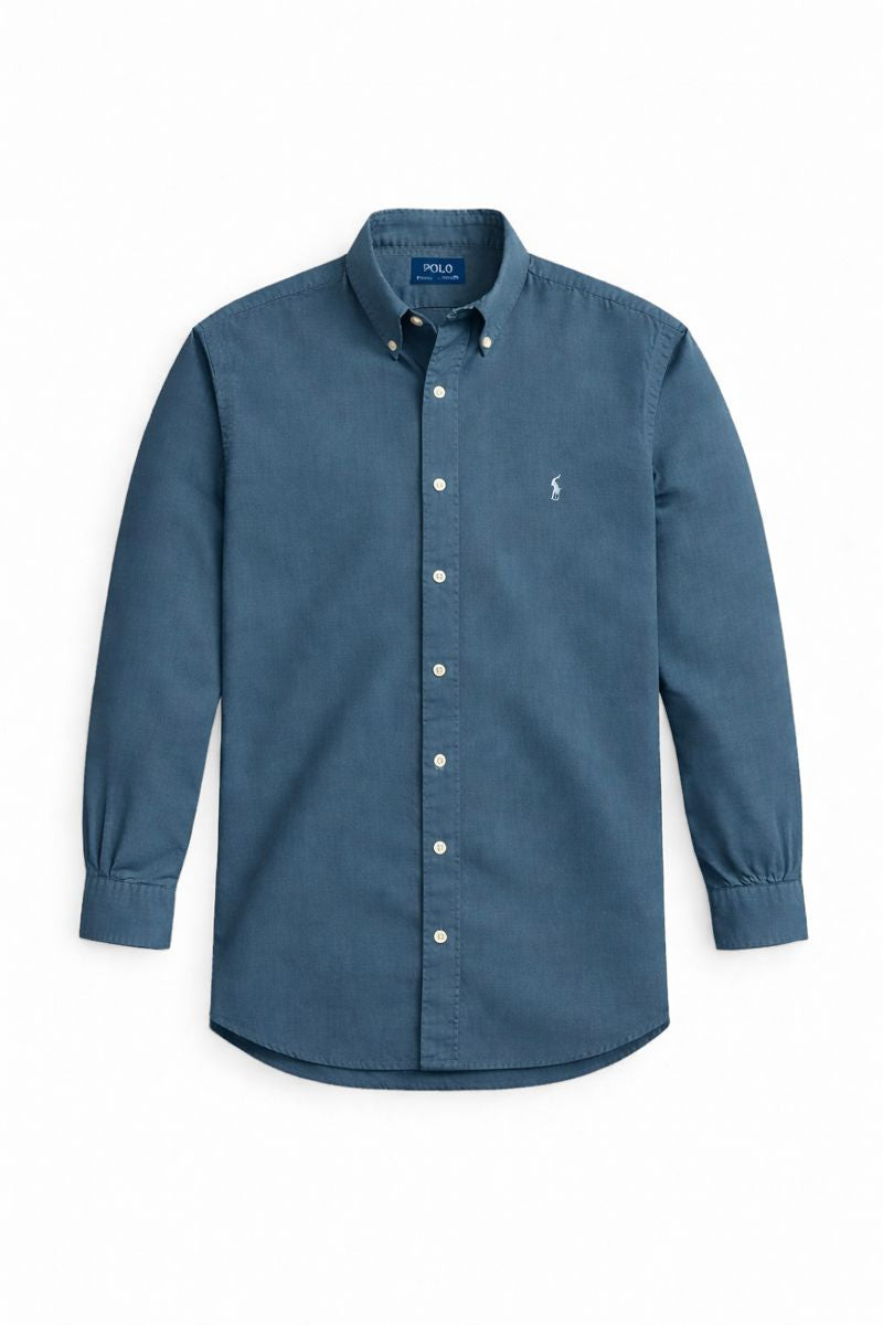 Men's Premium Slim Fit Formal Shirt - Solid Zinc