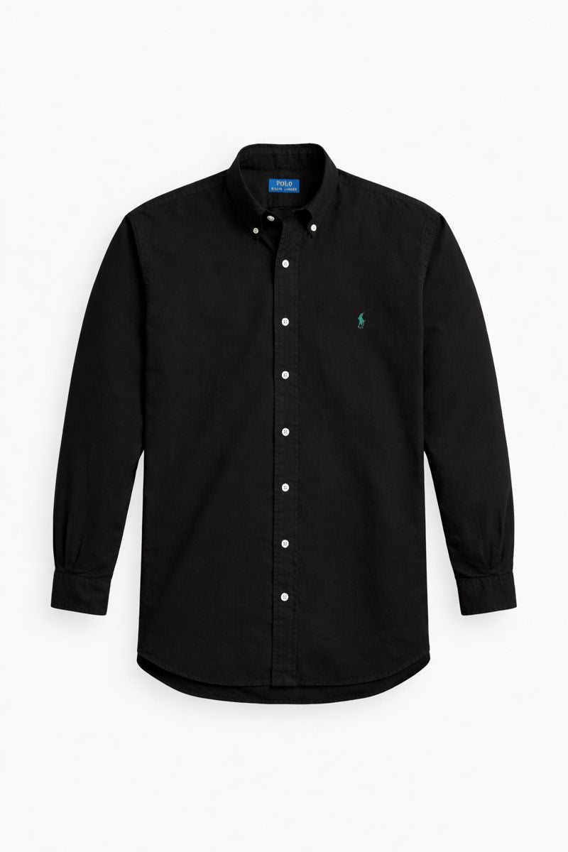 Men's Premium Slim Fit Formal Shirt - Solid Black