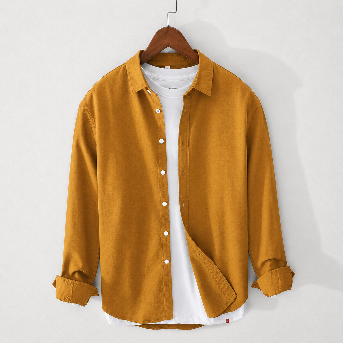 Shirt For Men With Under White T-Shirt All Season Cotton Slim Fit Party Wear Multiple 10+ Colors Available