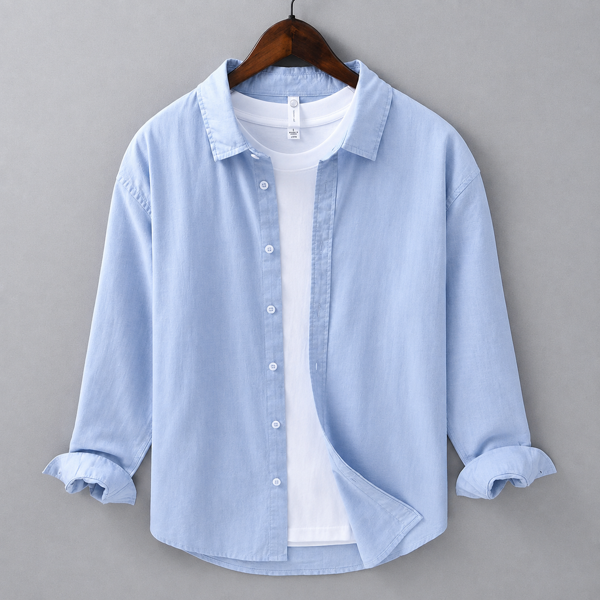 Shirt For Men With Under White T-Shirt All Season Cotton Slim Fit Party Wear Multiple 10+ Colors Available