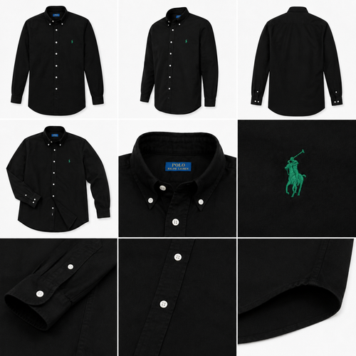 Men's Premium Slim Fit Formal Shirt - Solid Black