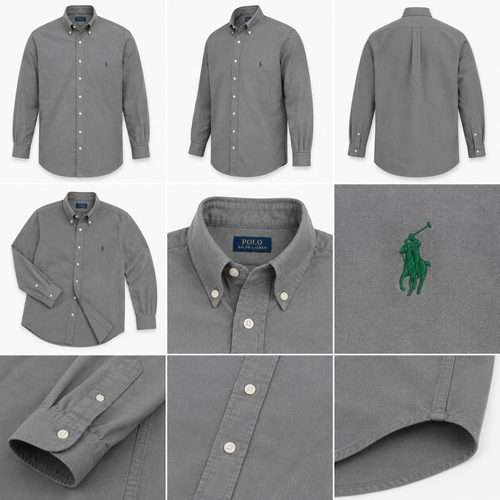 Men's Premium Slim Fit Formal Shirt - Solid Grey