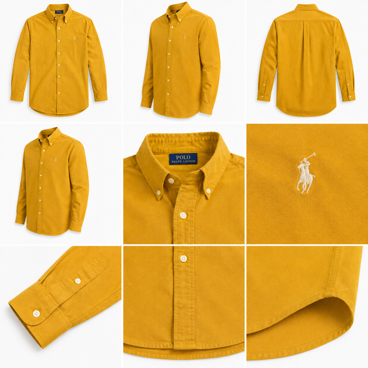 Men's Premium Slim Fit Formal Shirt - Solid Mustard