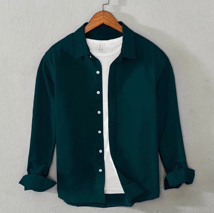 Shirt For Men With Under White T-Shirt All Season Cotton Slim Fit Party Wear Multiple 10+ Colors Available