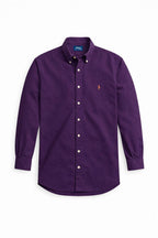 Men's Premium Slim Fit Formal Shirt - Solid Purple