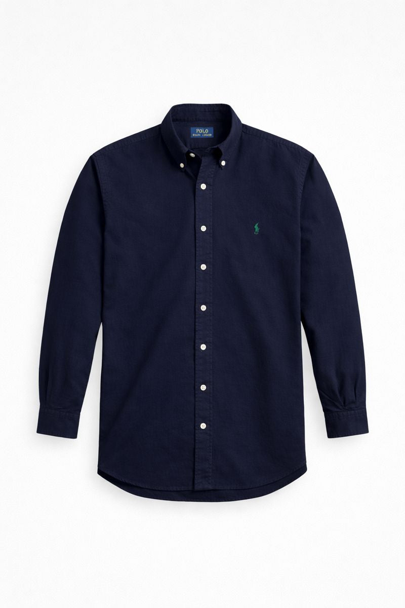 Men's Premium Slim Fit Formal Shirt - Solid Navy Blue